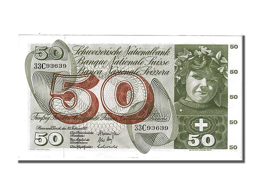Banconote, Svizzera, 50 Franken, 1971, 1971-02-10, SPL