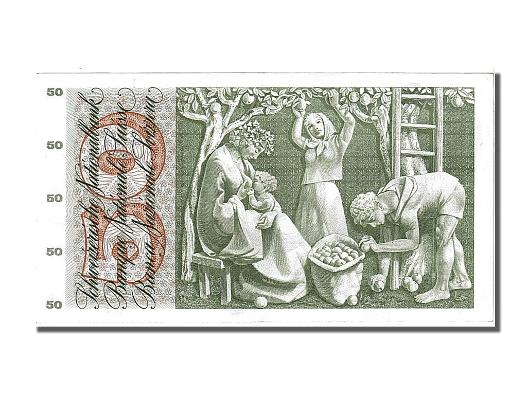 Geldschein, Schweiz, 50 Franken, 1972, 1972-01-24, VZ+