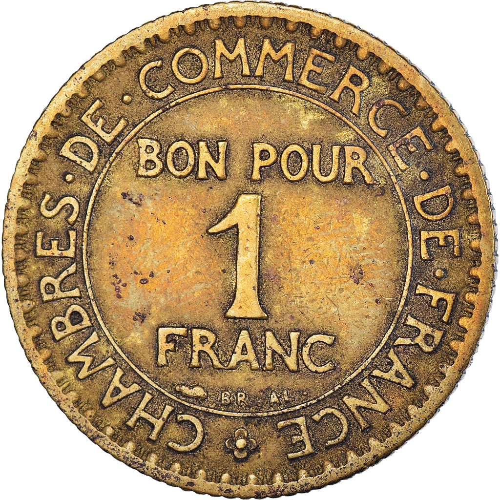 Moneta, Francja, Chambre de commerce, Franc, 1923, Paris, VF(20-25)