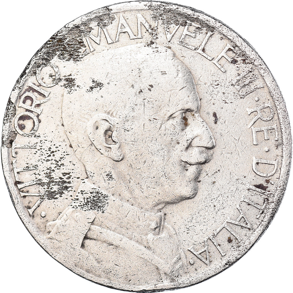Monnaie, Italie, Vittorio Emanuele III, 2 Lire, 1924, Rome, TB+, Nickel, KM:63