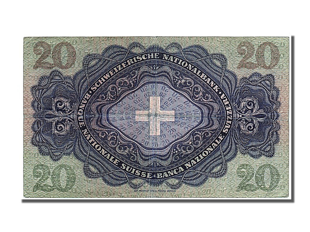 Banknote, Switzerland, 20 Franken, 1947, 1947-10-16, EF(40-45)