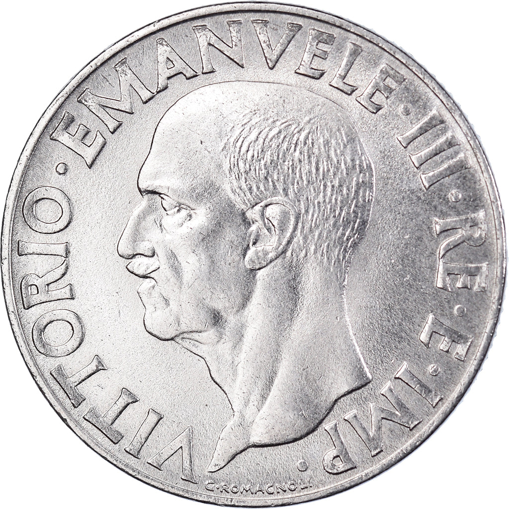 Moeda, Itália, Vittorio Emanuele III, Lira, 1942, Rome, AU(50-53), Aço