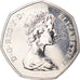 Moeda, Grã-Bretanha, Elizabeth II, 50 Pence, 1973, MS(63), Cobre-níquel