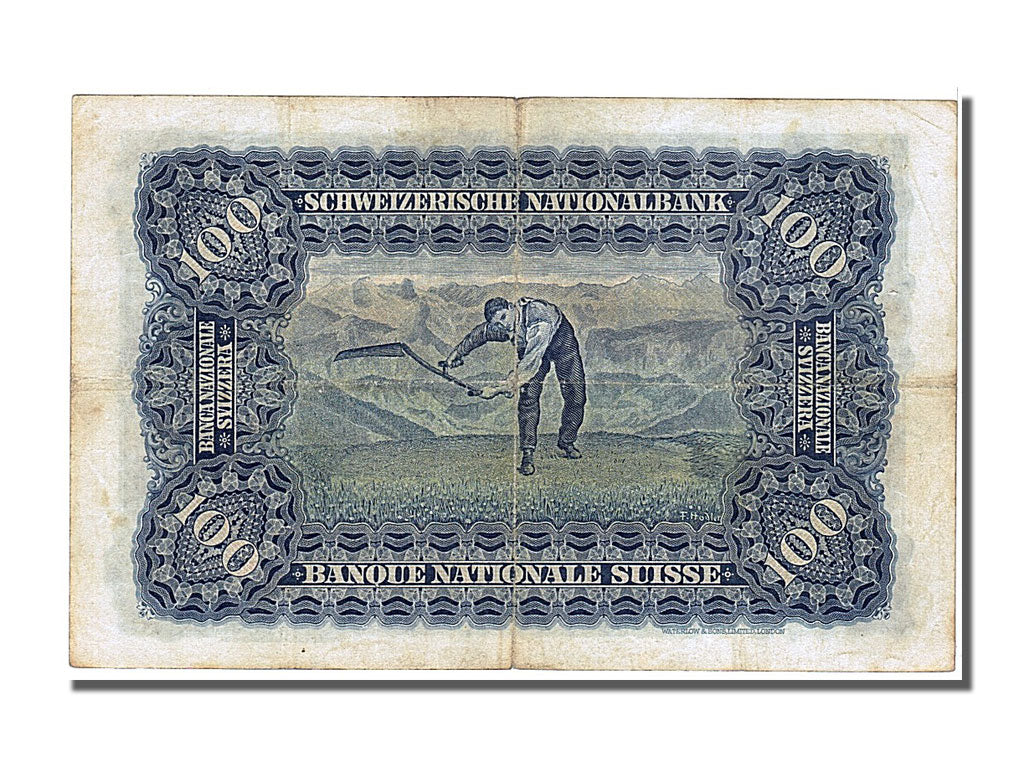 Geldschein, Schweiz, 100 Franken, 1940, 1940-02-15, SS