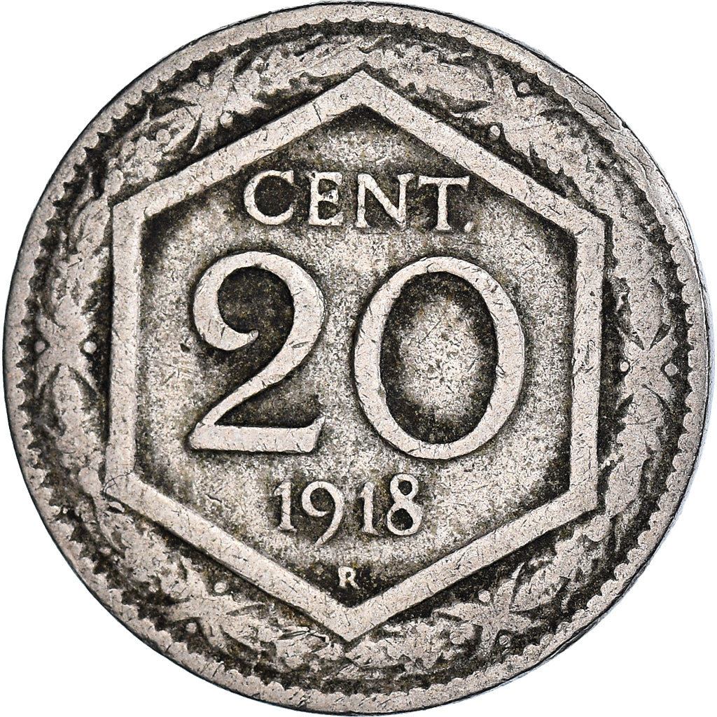 Coin, Italy, Vittorio Emanuele III, 20 Centesimi, 1918, Rome, EF(40-45)