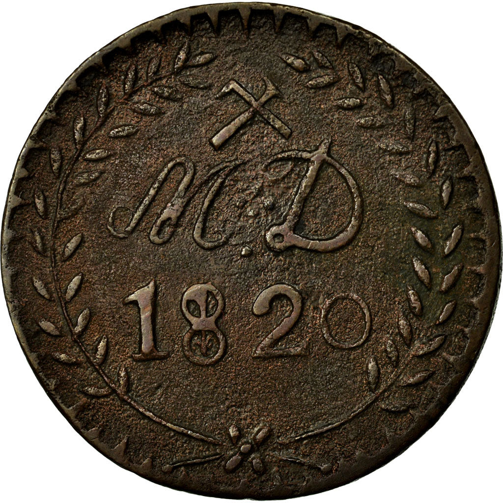 Münze, Frankreich, 30 Sous, 1820, Aniche, SS, Bronze