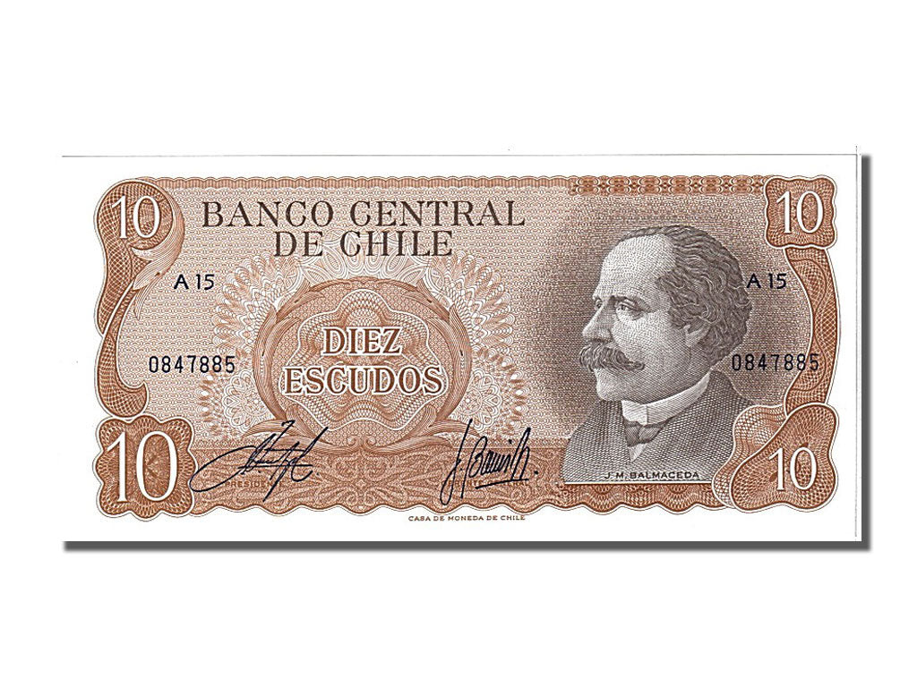 Banknot, Chile, 10 Escudos, 1962, UNC(65-70)