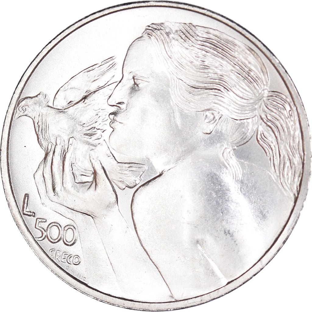 Munten, San Marino, 500 Lire, 1973, Rome, FDC, Zilver, KM:29