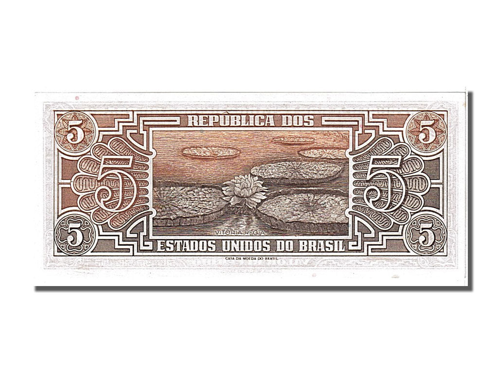 Banknote, Brazil, 5 Cruzeiros, 1961, UNC(65-70)