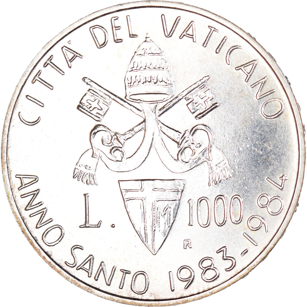 Moeda, CIDADE DO VATICANO, John Paul II, 1000 Lire, 1983, Roma, FDC, MS(65-70)