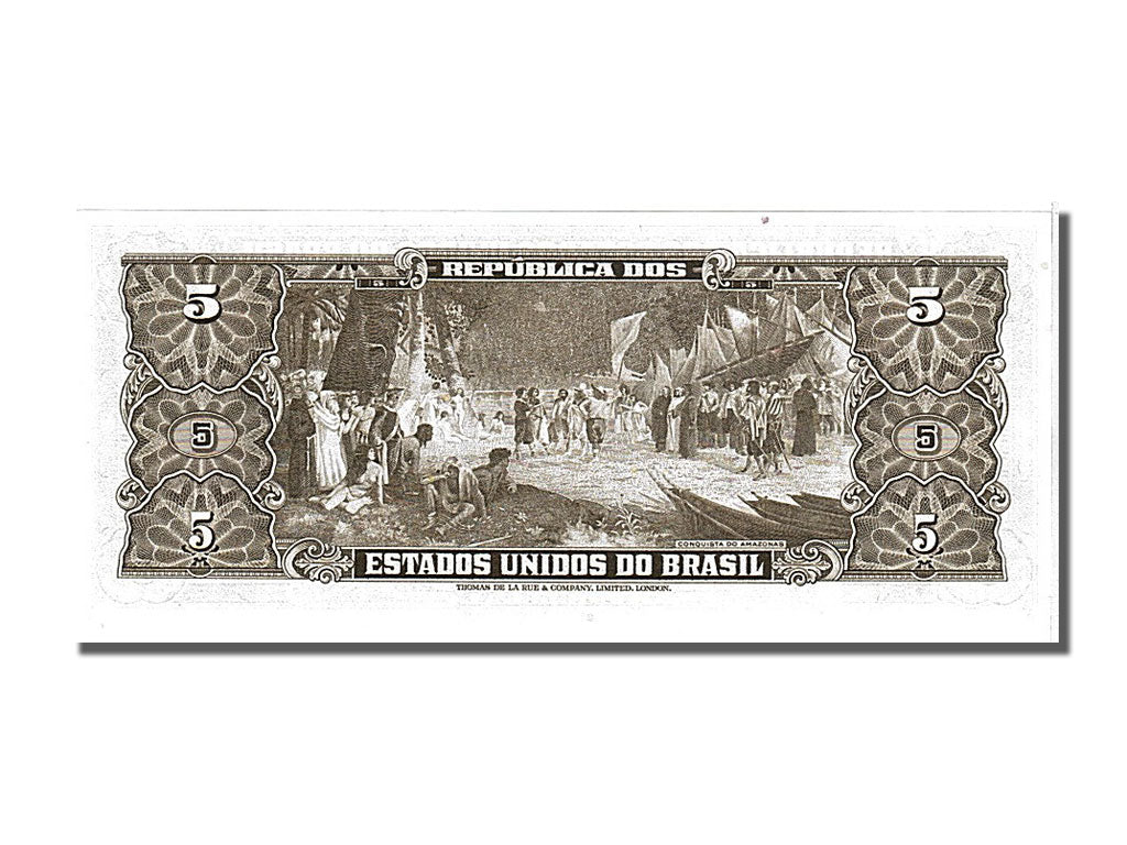 Banknote, Brazil, 5 Cruzeiros, 1962, UNC(65-70)