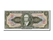 Banknote, Brazil, 1 Centavo on 10 Cruzeiros, 1966, UNC(65-70)