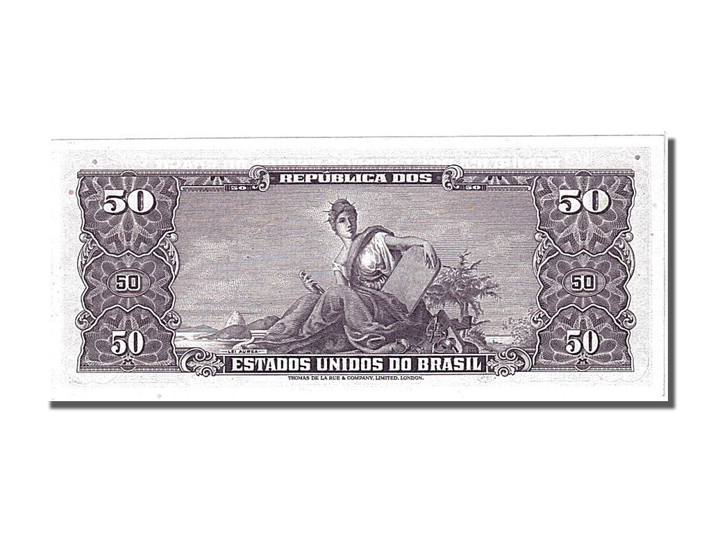 Banknote, Brazil, 5 Centavos on 50 Cruzeiros, 1966, UNC(65-70)