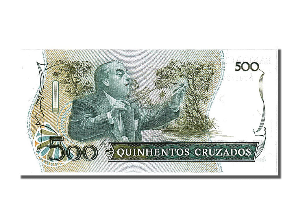 Banknote, Brazil, 500 Cruzados, 1986, UNC(65-70)