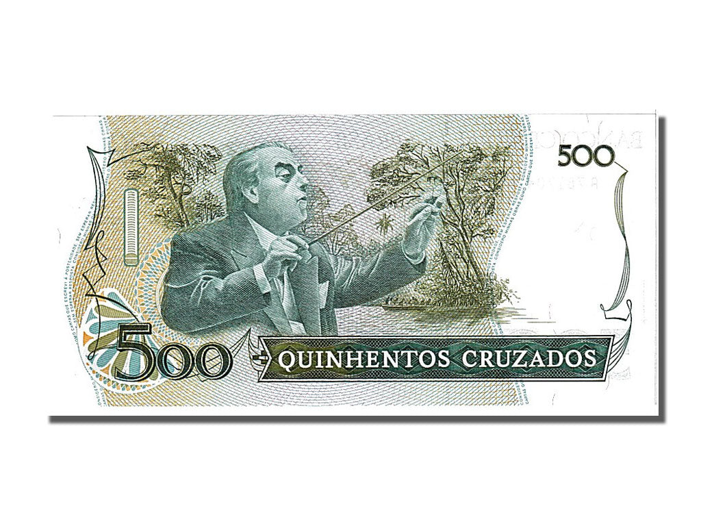 Banknote, Brazil, 500 Cruzados, 1986, UNC(65-70)