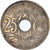 Moneta, Francja, Lindauer, 25 Centimes, 1918, EF(40-45), Miedź-Nikiel, KM:867a