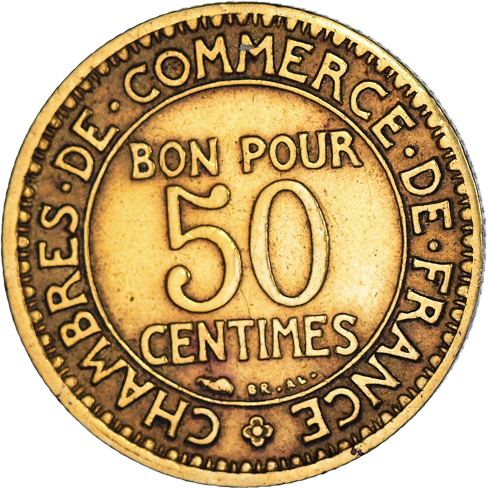 Coin, France, Chambre de commerce, 50 Centimes, 1927, VF(30-35)