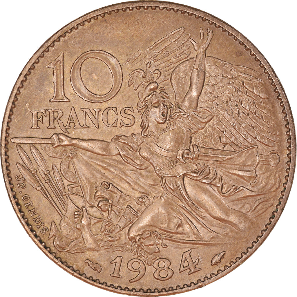 Moneta, Francia, 10 Francs, 1984, BB, Rame-nichel-alluminio, Gadoury:818