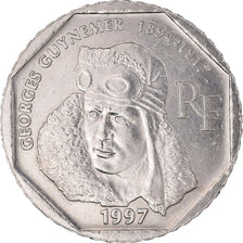 Moneda, Francia, Guynemer, 2 Francs, 1997, EBC+, Níquel, KM:1187, Gadoury:550