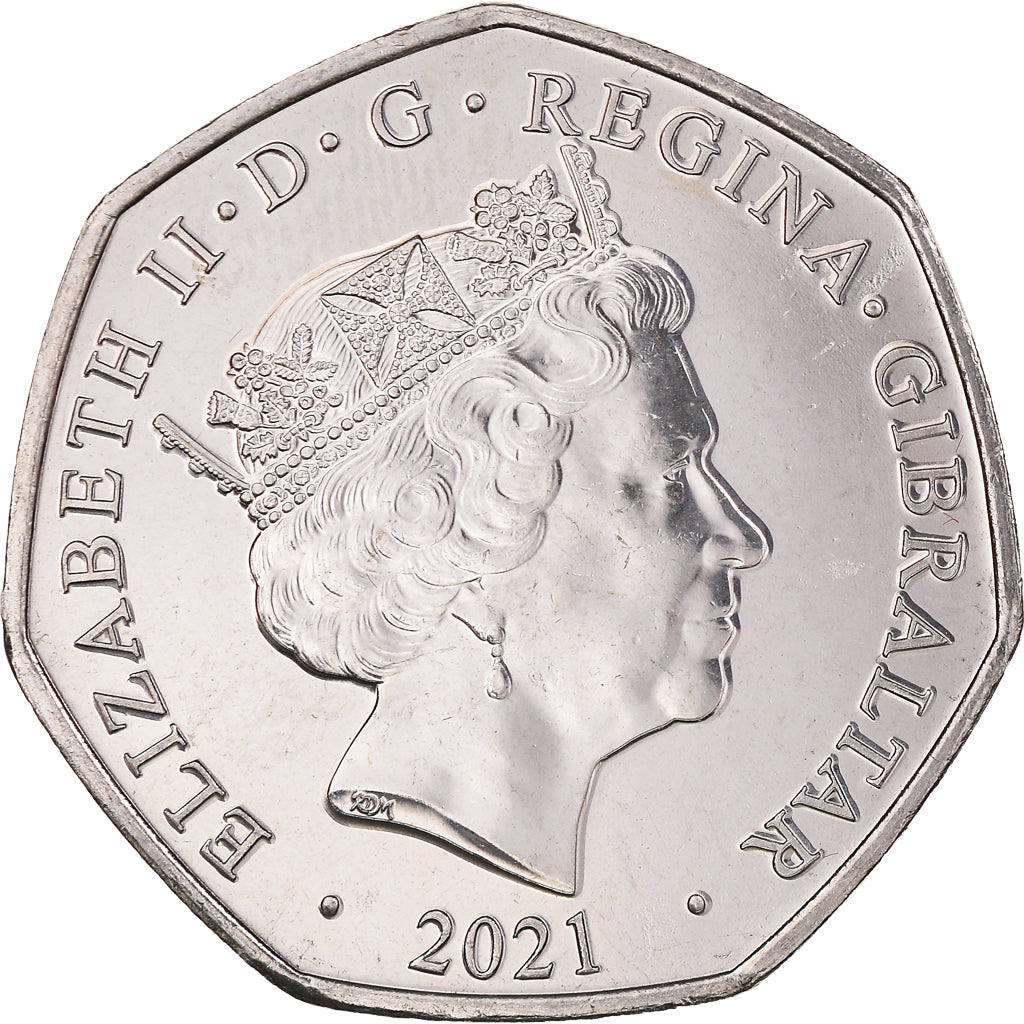 Moneta, Gibilterra, 50 Pence, 2021, Pobjoy Mint, Christmas, SPL, Cupronickel