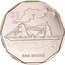 Coin, BRITISH VIRGIN ISLANDS, Dollar, 2022, RMS Rhone.FDC, MS(65-70), Virenium