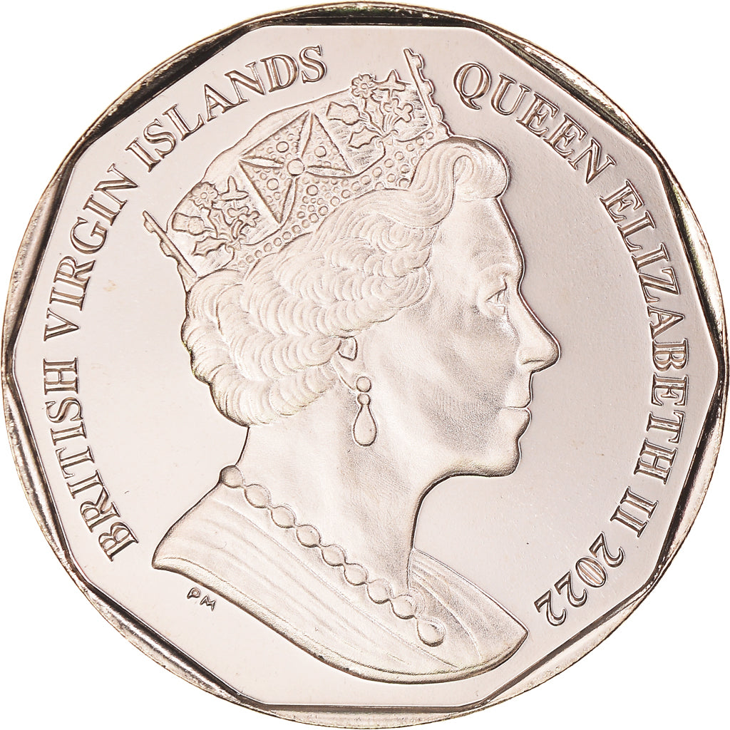 Coin, BRITISH VIRGIN ISLANDS, Dollar, 2022, RMS Rhone.FDC, MS(65-70), Virenium