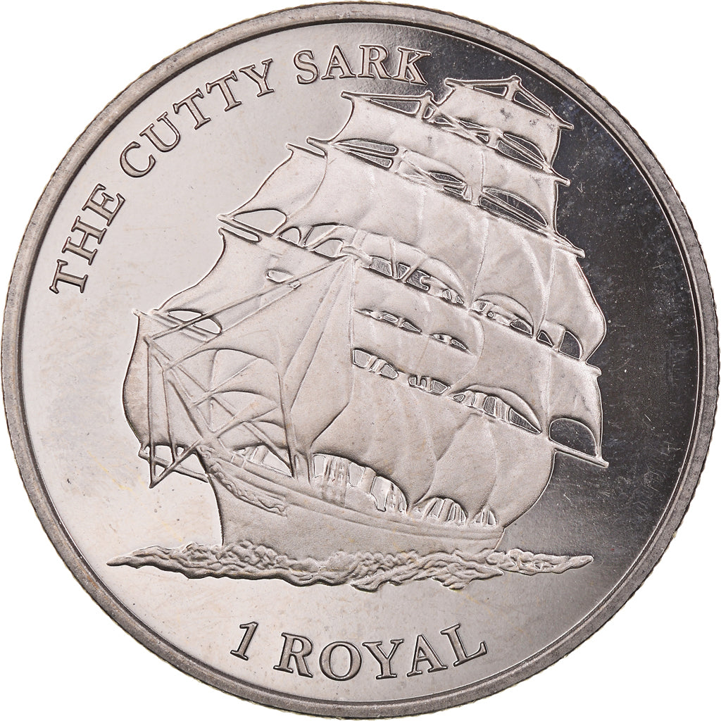 Coin, British Indian Ocean, Le Cutty Sark, 1 Royal, 2021, BU, MS(63)