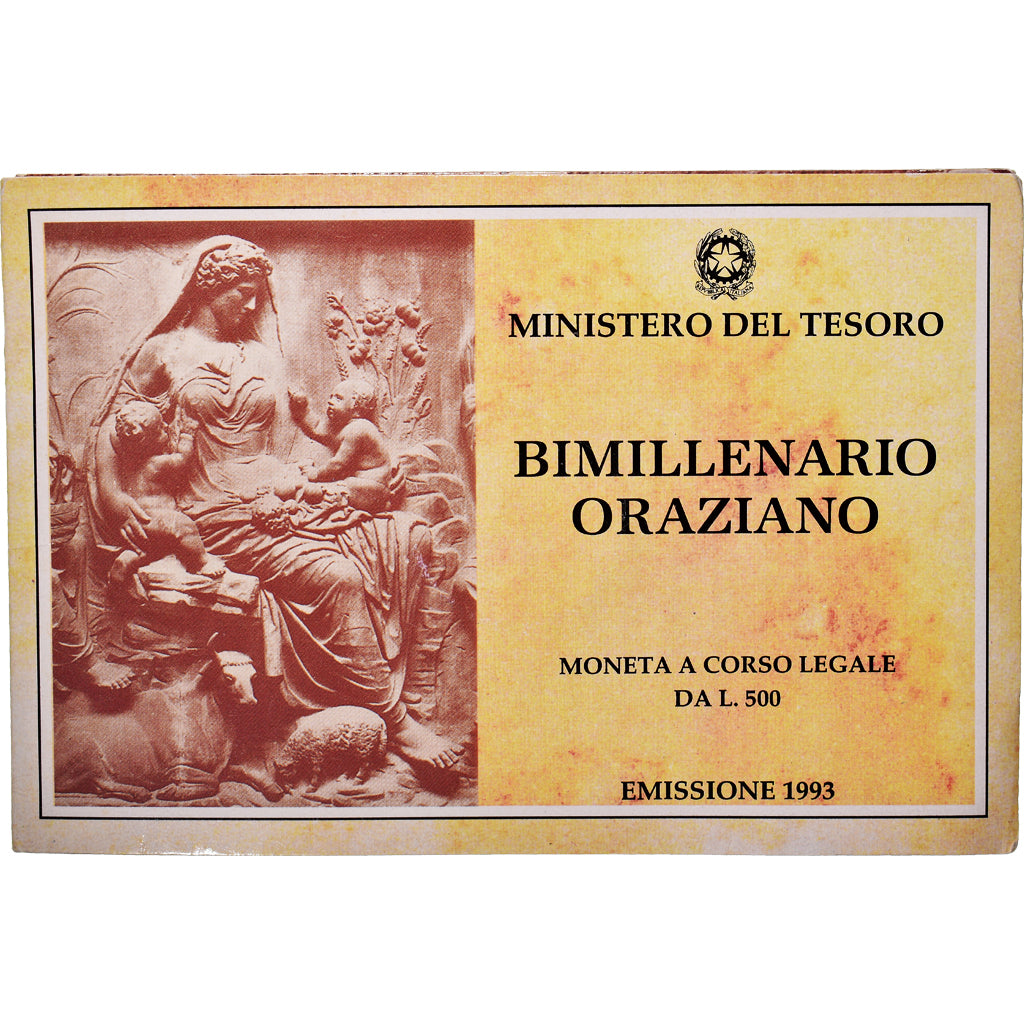 Moneta, Italia, 500 Lire, 1993, Rome, FDC, FDC, Argento, KM:156