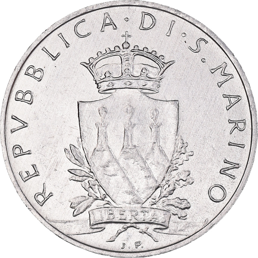 Moeda, San Marino, 10 Lire, 1979, Rome, EF(40-45), Alumínio, KM:92