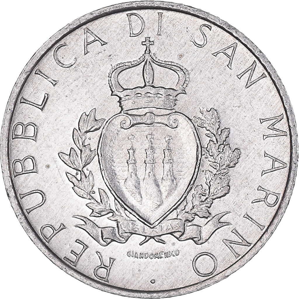Monnaie, Saint Marin , 2 Lire, 1987, Rome, TTB+, Aluminium, KM:202