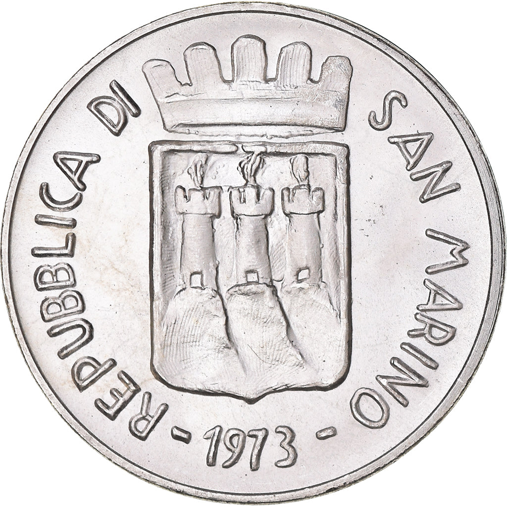 Münze, San Marino, 500 Lire, 1973, STGL, Silber, KM:29