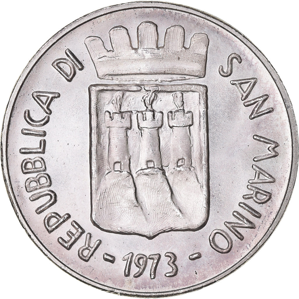 Moneta, San Marino, 500 Lire, 1973, FDC, Argento, KM:29