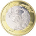 Moneta, China, 10 Yüan, 2022, Année du Tigre, MS(63), Bimetaliczny