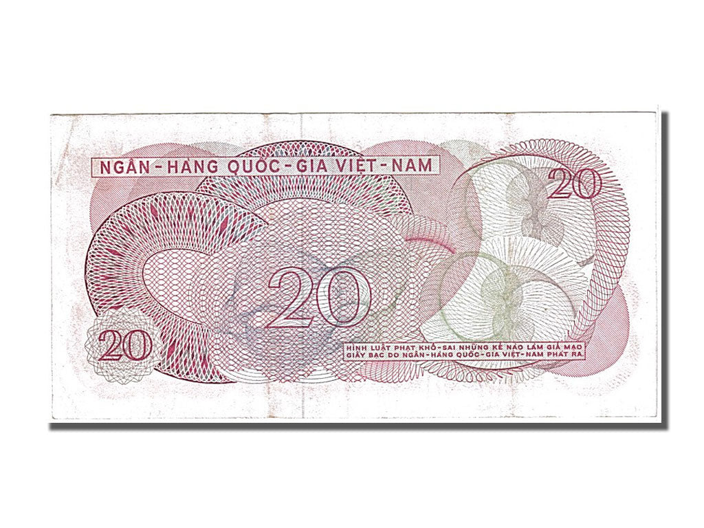 Banknote, South Viet Nam, 20 Dông, 1969, AU(55-58)