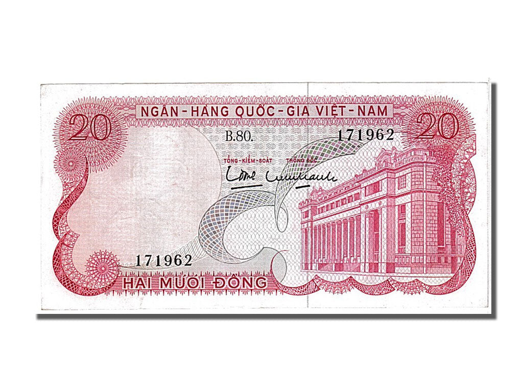 Banknote, South Viet Nam, 20 Dông, 1969, AU(55-58)