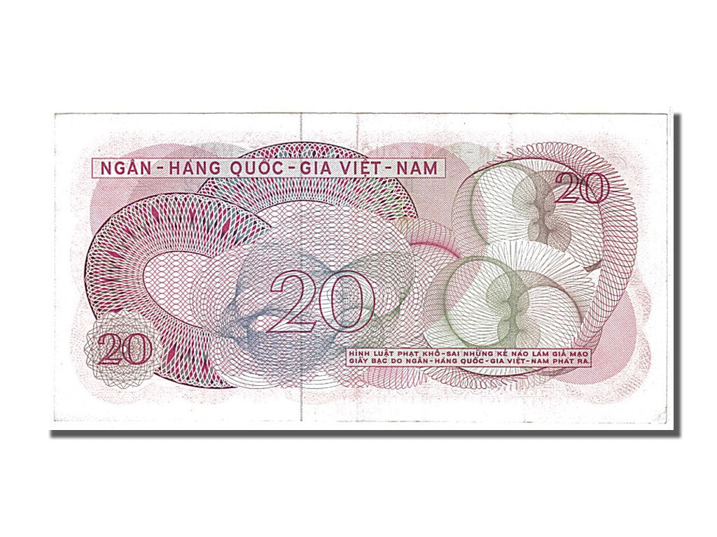 Banknote, South Viet Nam, 20 Dông, 1969, AU(55-58)