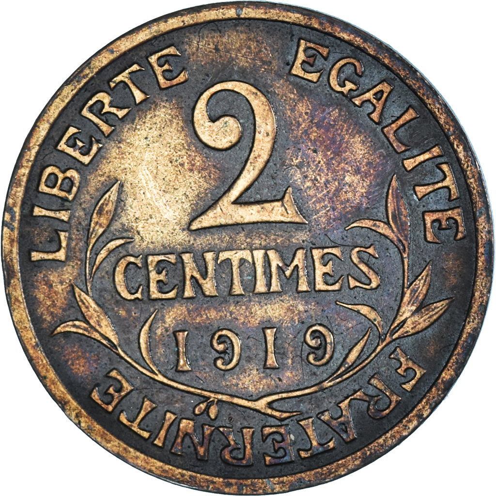 Coin, France, Dupuis, 2 Centimes, 1919, Paris, EF(40-45), Bronze, KM:841