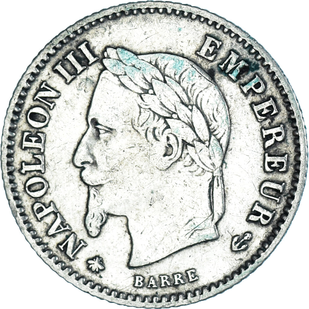 Moneta, Francja, Napoleon III, Napoléon III, 20 Centimes, 1868, Paris