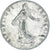 Moneta, Francia, Semeuse, 50 Centimes, 1908, Paris, MB+, Argento, KM:854