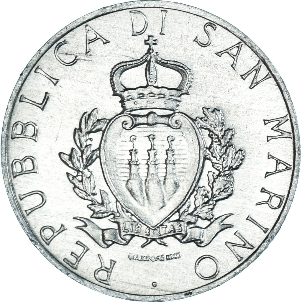 Moneta, San Marino, Lira, 1987, SPL-, Alluminio, KM:201