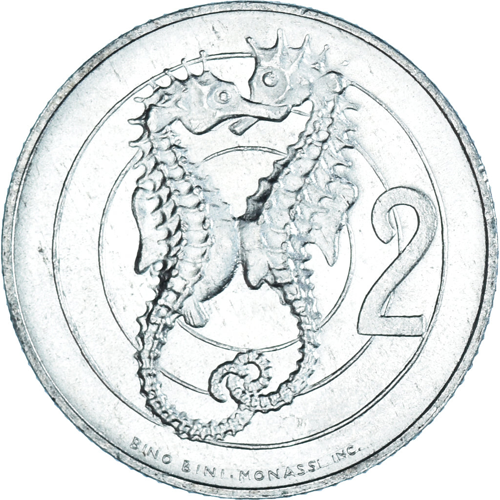 Moneta, San Marino, 2 Lire, 1975, SPL, Alluminio, KM:41