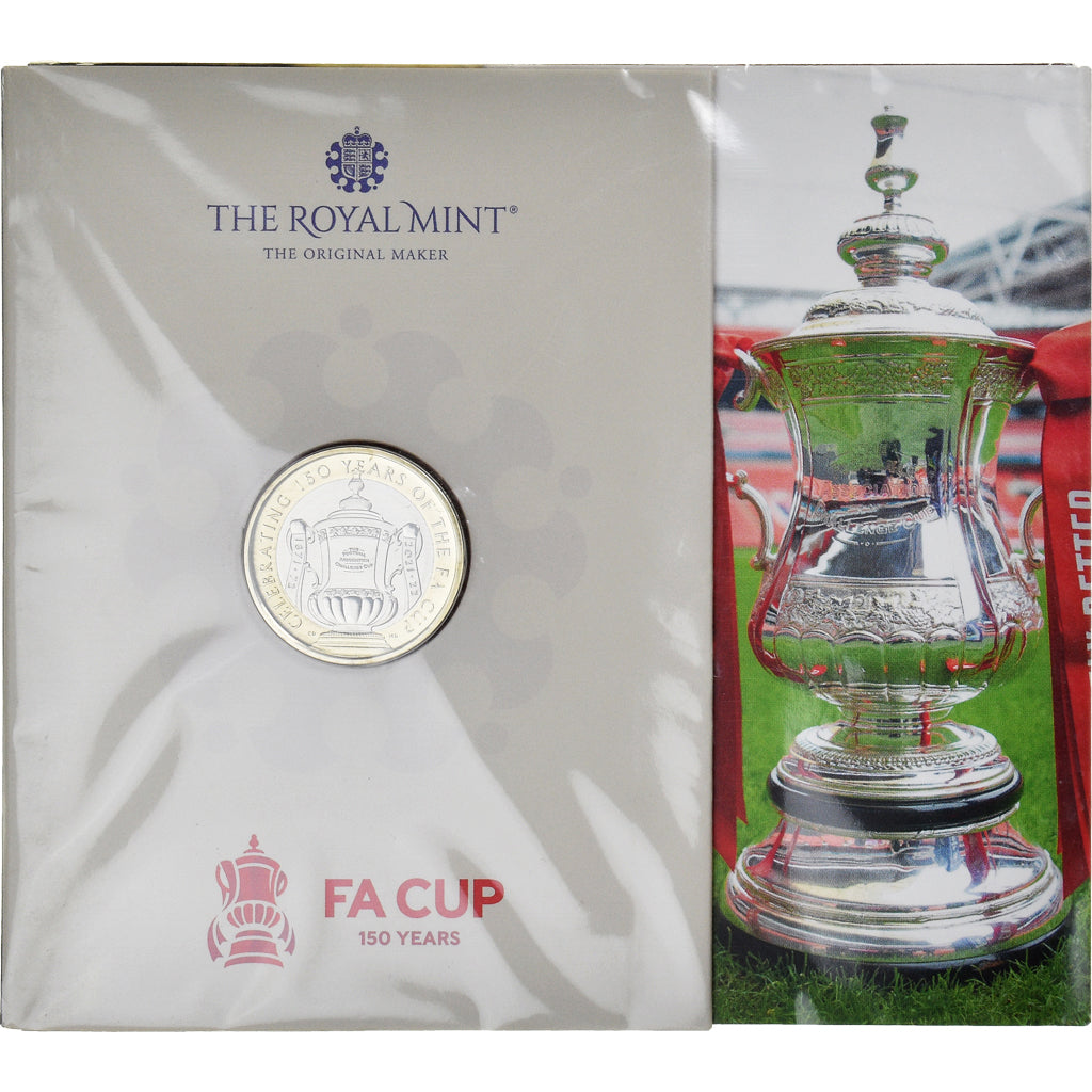 Coin, Great Britain, 2 Pounds, 2022, THE 150th Anniversary of the FA CUP.FDC