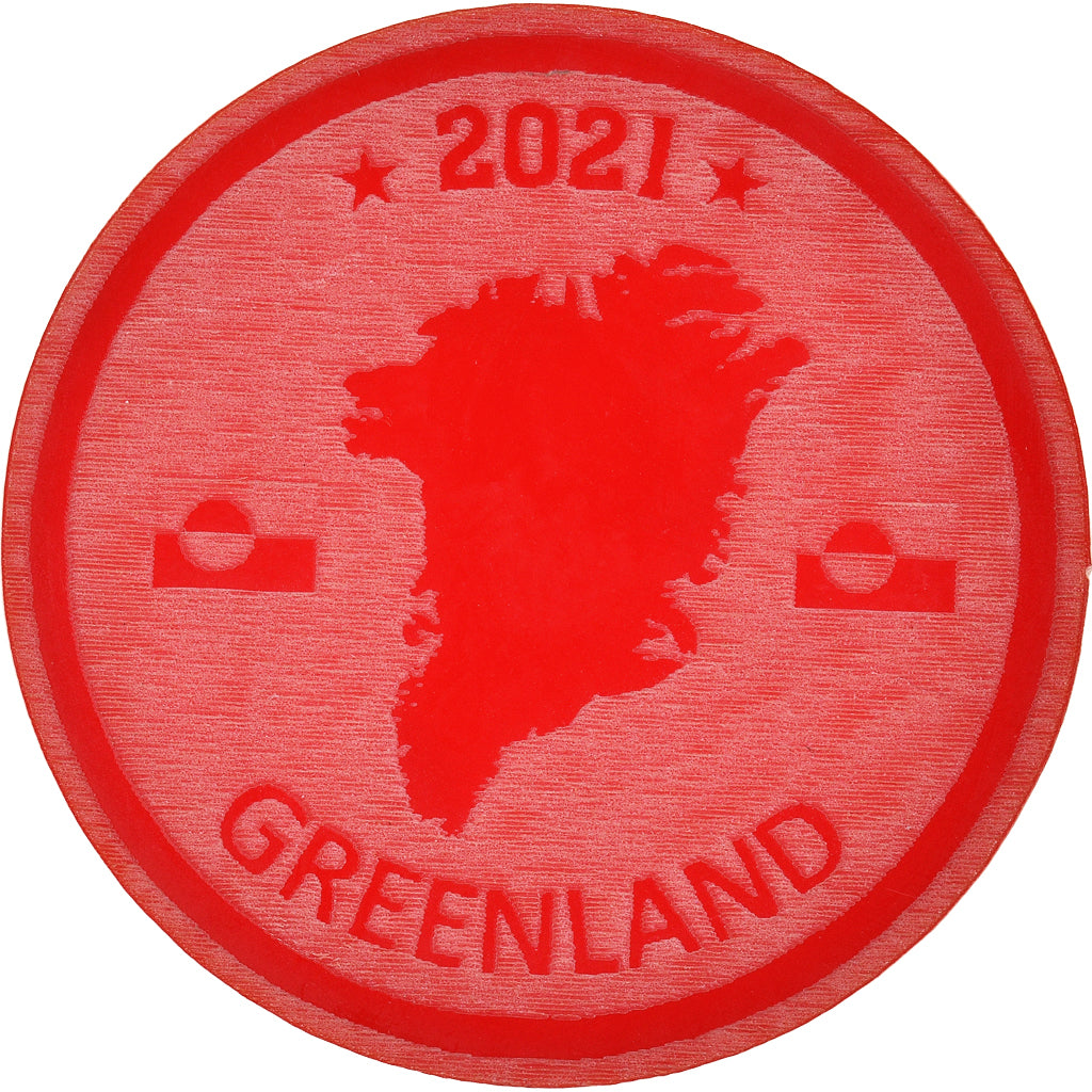Groenland, 50 Dollars, 2021, Monnaie de fantaisie.Colorized.Arctic fauna, FDC