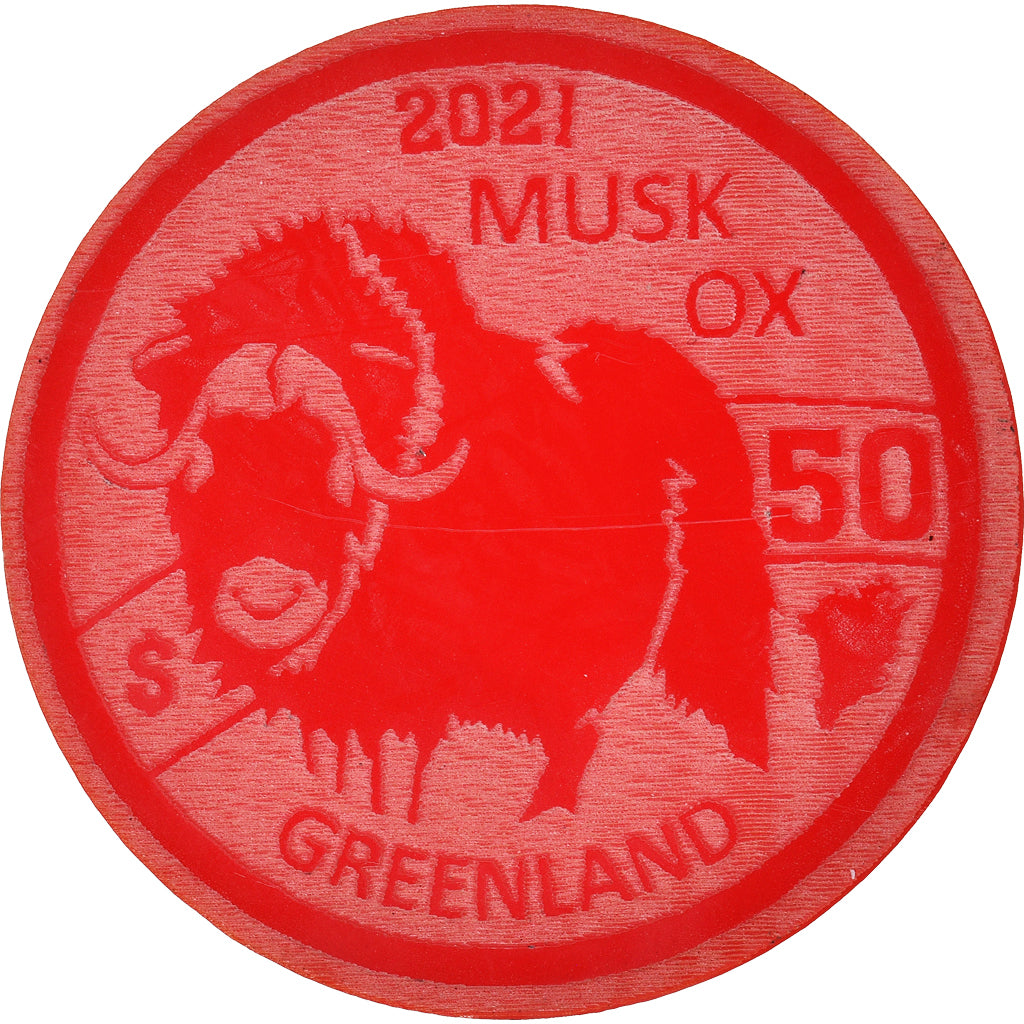 Greenland, 50 Dollars, 2021, Monnaie de fantaisie.Colorized.Arctic fauna