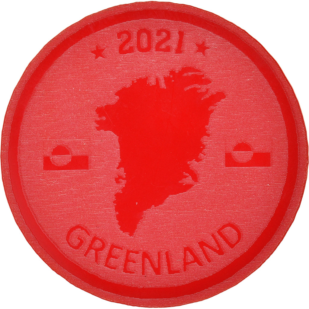 Groenlandia, 25 Dollars, 2021, Monnaie de fantaisie.Colorized.Arctic fauna, FDC
