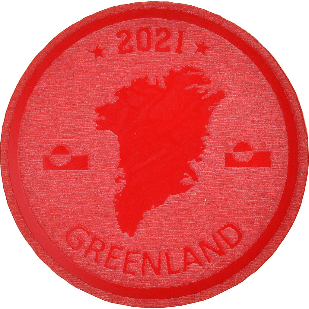 Groenland, 25 Dollars, 2021, Monnaie de fantaisie.Colorized.Arctic fauna, FDC