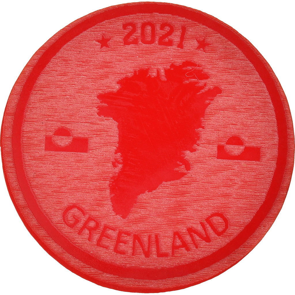 Greenland, 10 Dollars, 2021, Monnaie de fantaisie.Colorized.Arctic fauna