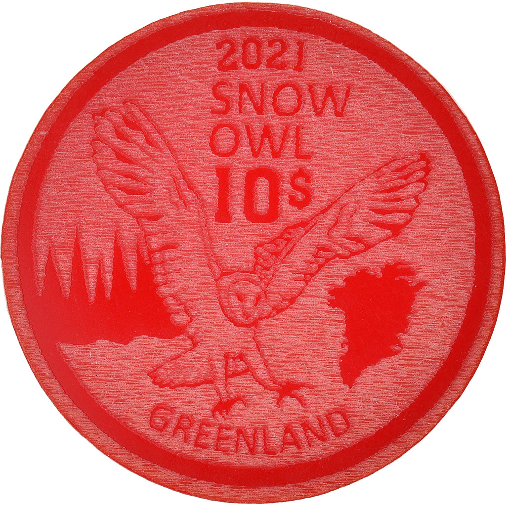 Greenland, 10 Dollars, 2021, Monnaie de fantaisie.Colorized.Arctic fauna