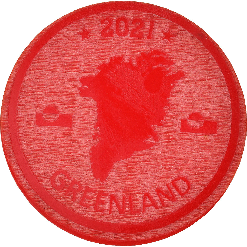 Greenland, 10 Dollars, 2021, Monnaie de fantaisie.Colorized.Arctic fauna
