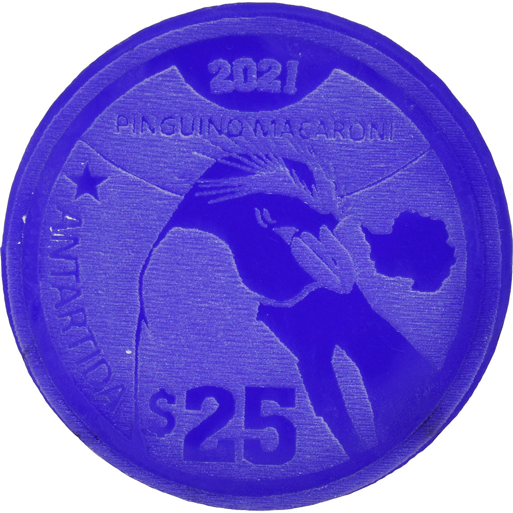 Moneda, Antártico, 25 Dollars, 2021, Antarctica ,Fantasy items,Colorized., FDC
